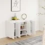 Aparador de madera contrachapada blanco 120x41x75 cm de vidaXL, Aparadores - Ref: Foro24-809602, Precio: 137,04 €, Descuento: %