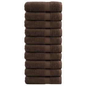 Toallas de ducha SOLUND 10 unidades marrón 70x140 cm 600 gsm de , Toallas - Ref: Foro24-137238, Precio: 116,43 €, Descuento: %