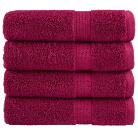 Toallas de mano SOLUND 4 unidades burdeos 50x100 cm 600 gsm de , Toallas - Ref: Foro24-137210, Precio: 28,04 €, Descuento: %