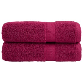 Toallas de ducha SOLUND 2 unidades burdeos 70x140 cm 600 gsm de , Toallas - Ref: Foro24-137212, Precio: 27,94 €, Descuento: %