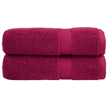 Toallas de ducha SOLUND 2 unidades burdeos 70x140 cm 600 gsm de , Toallas - Ref: Foro24-137212, Precio: 27,94 €, Descuento: %