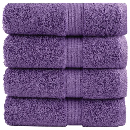 Toallas SOLUND 4 unidades morado 30x30 cm 600 gsm de , Toallas - Ref: Foro24-137348, Precio: 12,95 €, Descuento: %