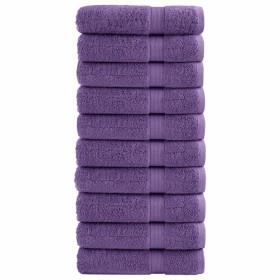 Toallas de mano SOLUND 10 unidades morado 50x100 cm 600 gsm de , Toallas - Ref: Foro24-137355, Precio: 73,86 €, Descuento: %