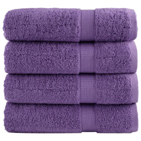 Toallas de ducha SOLUND 4 unidades morado 70x140 cm 600 gsm de , Toallas - Ref: Foro24-137357, Precio: 50,81 €, Descuento: %