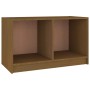 Mueble de TV de madera maciza de pino marrón miel 70x33x42 cm de vidaXL, Muebles TV - Ref: Foro24-809945, Precio: 32,80 €, De...