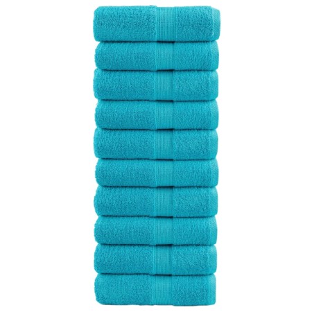 Toallas SOLUND 10 unidades turquesa 30x30 cm 600 gsm de , Toallas - Ref: Foro24-137445, Precio: 22,47 €, Descuento: %