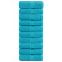 Toallas SOLUND 10 unidades turquesa 30x30 cm 600 gsm de , Toallas - Ref: Foro24-137445, Precio: 22,47 €, Descuento: %