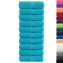 Toallas SOLUND 10 unidades turquesa 30x30 cm 600 gsm de , Toallas - Ref: Foro24-137445, Precio: 22,47 €, Descuento: %
