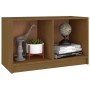 Mueble de TV de madera maciza de pino marrón miel 70x33x42 cm de vidaXL, Muebles TV - Ref: Foro24-809945, Precio: 32,80 €, De...