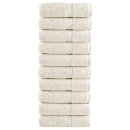 Toallas de invitados SOLUND 10 uds crema 30x50 cm 600 gsm de , Toallas - Ref: Foro24-137472, Precio: 30,41 €, Descuento: %