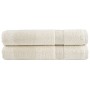 Toallas premium SOLUND 2 unidades crema 100x200 cm 600 gsm de , Toallas - Ref: Foro24-137485, Precio: 60,81 €, Descuento: %