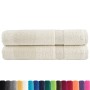 Toallas premium SOLUND 2 unidades crema 100x200 cm 600 gsm de , Toallas - Ref: Foro24-137485, Precio: 60,81 €, Descuento: %