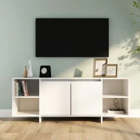 Mueble para TV madera contrachapada blanco 130x35x50 cm de vidaXL, Muebles TV - Ref: Foro24-809584, Precio: 83,59 €, Descuent...