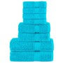 Juego de toallas premium SOLUND 8 unidades turquesa 600 gsm de , Toallas - Ref: Foro24-137549, Precio: 50,67 €, Descuento: %