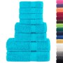 Juego de toallas premium SOLUND 8 unidades turquesa 600 gsm de , Toallas - Ref: Foro24-137549, Precio: 50,67 €, Descuento: %