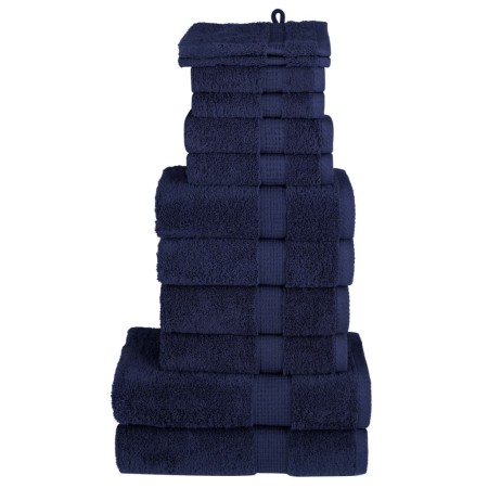 Juego de toallas premium SOLUND 12 unidades azul marino 600 gsm de , Toallas - Ref: Foro24-137575, Precio: 67,97 €, Descuento: %