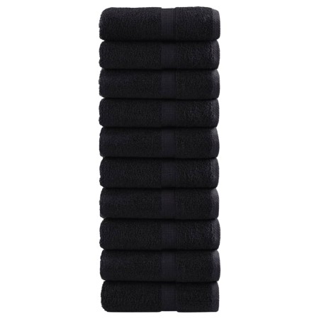 Toallas de invitados SOLUND 10 uds negro 30x50 cm 600 gsm de , Toallas - Ref: Foro24-137424, Precio: 31,34 €, Descuento: %