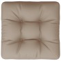 Cojín para sofá de palets de tela gris taupé 60x61,5x10 cm de , Cojines para sillas y sofás - Ref: Foro24-360886, Precio: 25,...