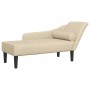 Sofá diván con cojines tela crema de , Divanes - Ref: Foro24-4007602, Precio: 148,73 €, Descuento: %