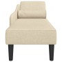 Sofá diván con cojines tela crema de , Divanes - Ref: Foro24-4007602, Precio: 148,73 €, Descuento: %
