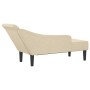 Sofá diván con cojines tela crema de , Divanes - Ref: Foro24-4007602, Precio: 148,73 €, Descuento: %