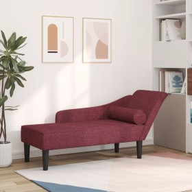 Comprar Sofá diván con cojines tela rojo tinto