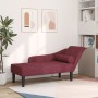 Sofá diván con cojines tela rojo tinto | Foro24.es | Tu tienda online para hogar, jardín y más Foro24.es