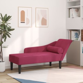 Sofá diván con cojines terciopelo rojo tinto de , Divanes - Ref: Foro24-4007592, Precio: 168,50 €, Descuento: %