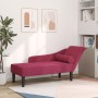 Sofá diván con cojines terciopelo rojo tinto de , Divanes - Ref: Foro24-4007592, Precio: 168,50 €, Descuento: %