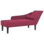 Sofá diván con cojines terciopelo rojo tinto de , Divanes - Ref: Foro24-4007592, Precio: 168,50 €, Descuento: %
