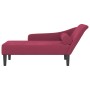 Sofá diván con cojines terciopelo rojo tinto de , Divanes - Ref: Foro24-4007592, Precio: 168,50 €, Descuento: %