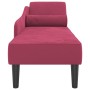Sofá diván con cojines terciopelo rojo tinto de , Divanes - Ref: Foro24-4007592, Precio: 168,50 €, Descuento: %