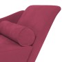 Sofá diván con cojines terciopelo rojo tinto de , Divanes - Ref: Foro24-4007592, Precio: 168,50 €, Descuento: %