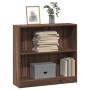 Estantería de madera de ingeniería marrón roble 80x24x76 cm de , Librerías y estanterías - Ref: Foro24-857832, Precio: 41,93 ...