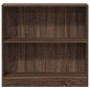 Estantería de madera de ingeniería marrón roble 80x24x76 cm de , Librerías y estanterías - Ref: Foro24-857832, Precio: 41,93 ...