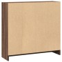 Estantería de madera de ingeniería marrón roble 80x24x76 cm de , Librerías y estanterías - Ref: Foro24-857832, Precio: 41,93 ...