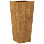 Jardineras de jardín 2 uds 35x35x75 cm Acero oxidado de , Maceteros y jardineras - Ref: Foro24-851093, Precio: 93,46 €, Descu...