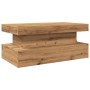 Mesa de centro con luces LED roble artisian 90x50x40 cm de , Mesas de centro - Ref: Foro24-857715, Precio: 110,69 €, Descuent...