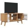 Mueble de TV OLDEN madera maciza pino blanco marrón 114x43x57cm | Foro24.es | Tu tienda online para hogar, jardín y más Foro24.es