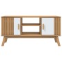 Mueble de TV OLDEN madera maciza pino blanco marrón 114x43x57cm | Foro24.es | Tu tienda online para hogar, jardín y más Foro24.es