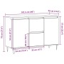 Aparador de madera de ingeniería roble artisan 104x35x70 cm de , Aparadores - Ref: Foro24-857267, Precio: 115,77 €, Descuento: %
