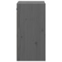 Armario de pared de madera maciza de pino gris 30x30x60 cm de , Estantes y estanterías - Ref: Foro24-813489, Precio: 38,28 €,...