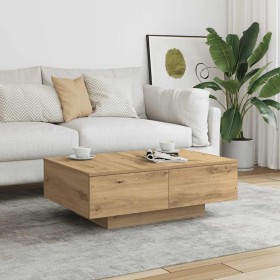 Mesa de centro madera de ingeniería roble artisan 90x60x31 cm de , Mesas de centro - Ref: Foro24-856571, Precio: 133,77 €, De...