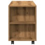 Mueble TV ruedas madera ingeniería roble artisan 102x34,5x43cm de , Muebles TV - Ref: Foro24-855991, Precio: 101,19 €, Descue...