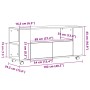 Mueble TV ruedas madera ingeniería roble artisan 102x34,5x43cm de , Muebles TV - Ref: Foro24-855991, Precio: 101,19 €, Descue...