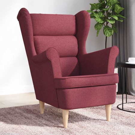 Sillón de tela rojo tinto 74x84x100 cm de , Sillones - Ref: Foro24-4016898, Precio: 229,14 €, Descuento: %
