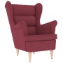 Sillón de tela rojo tinto 74x84x100 cm de , Sillones - Ref: Foro24-4016898, Precio: 229,14 €, Descuento: %