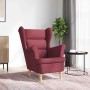 Sillón de tela rojo tinto 74x84x100 cm de , Sillones - Ref: Foro24-4016898, Precio: 229,14 €, Descuento: %