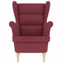 Sillón de tela rojo tinto 74x84x100 cm de , Sillones - Ref: Foro24-4016898, Precio: 229,14 €, Descuento: %