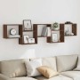 Estante cubo de pared 5 compartimentos madera roble marrón de , Estantes y estanterías - Ref: Foro24-860001, Precio: 53,75 €,...